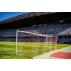 Set 2 porti fotbal aluminiu 7,32 x 2,44 m fixe cu socluri APROBATA FIFA