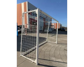 Set 2 porti mini-fotbal 3x2 m, fabricate din otel galvanizat, diametru 76 mm