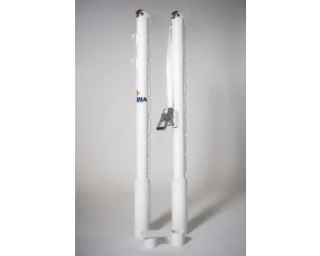 Stalpi tenis cu soclu, fabricat din otel, diametru 80 mm