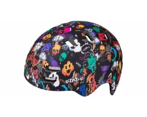 Casca copii pentru bicicleta, Etape Buddy Bike Helmet cu grafica colorata, negru