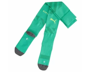 Jambiere fotbal pentru copii, Puma Manchester City Junior, verde