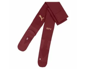 Jambiere fotbal pentru copii, Puma Manchester City Junior, visiniu