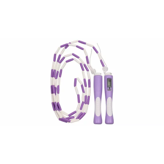 Coarda de sarit cu contor Merco Bead Counter Jump Rope, violet