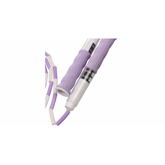 Coarda de sarit pentru copii, Merco Bead Name, violet