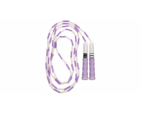 Coarda de sarit pentru copii, Merco Bead Name, violet