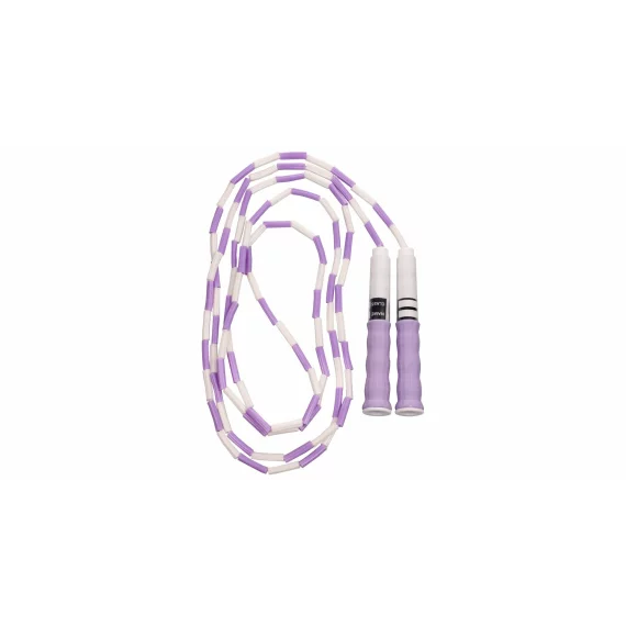 Coarda de sarit pentru copii, Merco Bead Name, violet