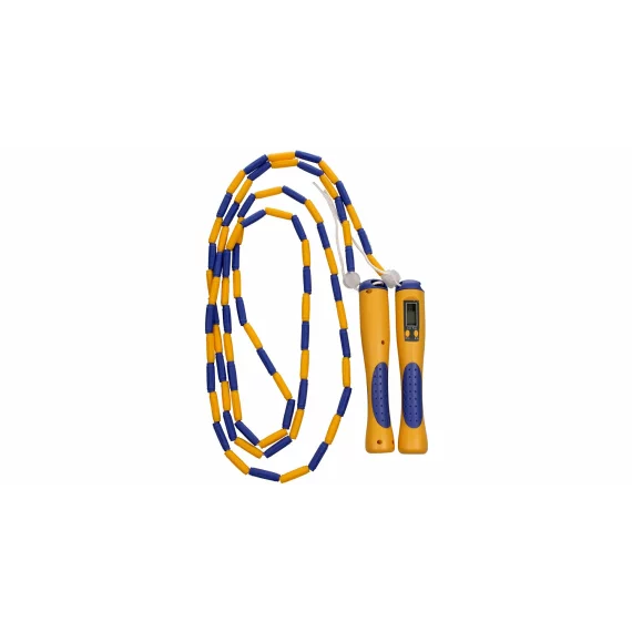 Coarda de sarit cu contor Merco Bead Counter Jump Rope, galben