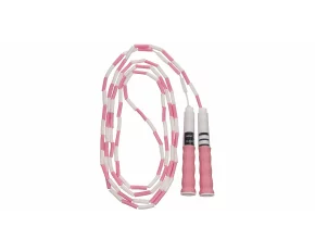 Coarda de sarit pentru copii, Merco Bead Name, roz