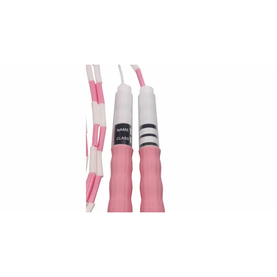 Coarda de sarit pentru copii, Merco Bead Name, roz