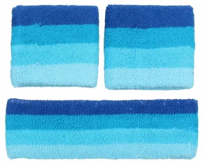 Set banderola si mansete pentru incheieturi Merco HeadWrist, albastru