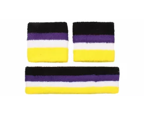 Set banderola si mansete pentru incheieturi Merco HeadWrist, galben