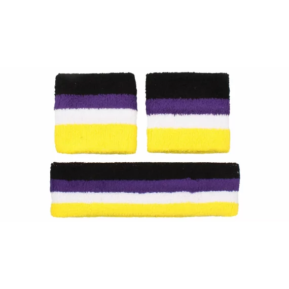 Set banderola si mansete pentru incheieturi Merco HeadWrist, galben