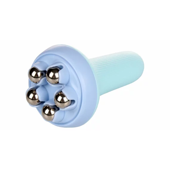 Aparat de masaj cu role, Merco MassBall roller, albastru