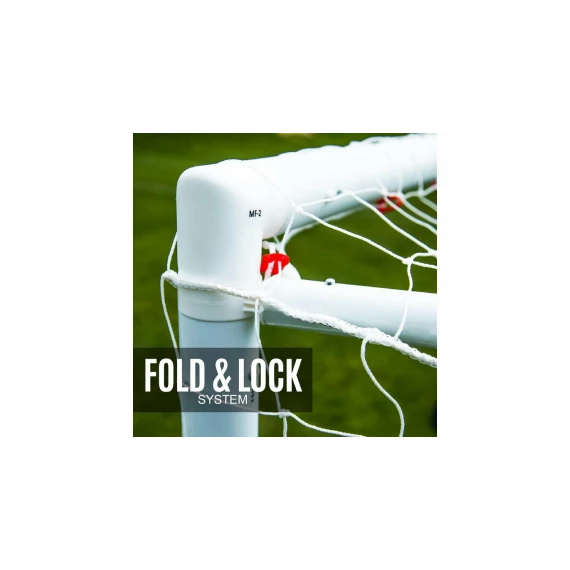 Poarta de fotbal Quickplay Q Fold Match soccer goal, 8 x 5 FT, dimensiuni 2.44 x 1.52 m