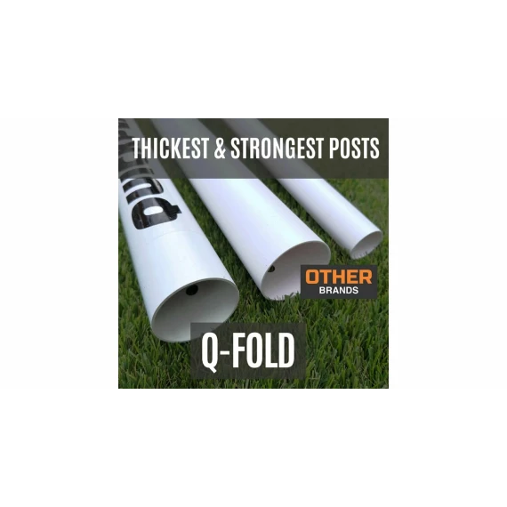 Poarta de fotbal Quickplay Q Fold Match soccer goal, 8 x 5 FT, dimensiuni 2.44 x 1.52 m