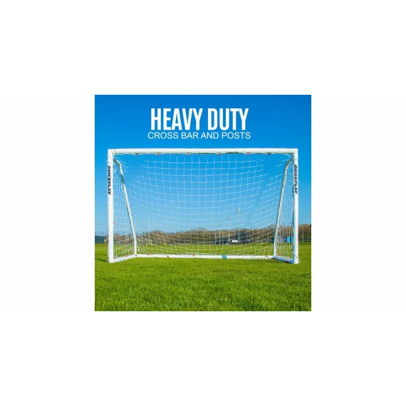 Poarta de fotbal Quickplay Q Fold Match soccer goal, 8 x 5 FT, dimensiuni 2.44 x 1.52 m