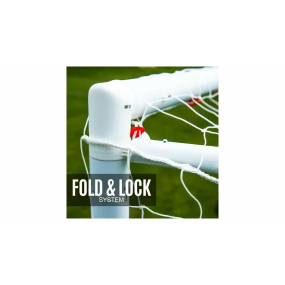 Poarta de fotbal pliabila Quickplay Q Fold Match soccer goal 12 x 6 FT, dimensiuni 3.6 x 1.8 m