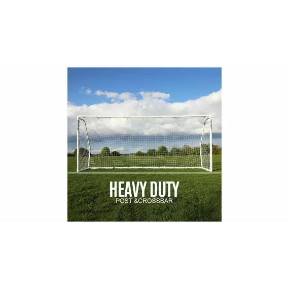 Poarta de fotbal Quickplay Q Fold Match 16 x 7 FT, dimensiuni 4.88 x 2.13 m