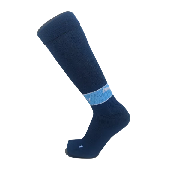 Jambiere fotbal pentru copii, Puma Manchester City Junior, albastru inchis