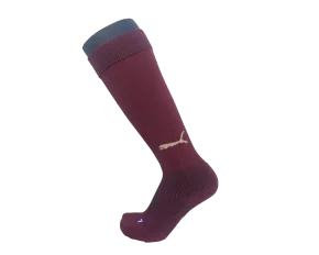 Jambiere fotbal pentru copii, Puma Manchester City Junior, visiniu