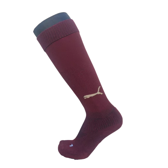 Jambiere fotbal pentru copii, Puma Manchester City Junior, visiniu