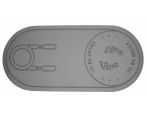 Saltea pentru sarit coarda Jumping Mat 140 cm TPE, gri