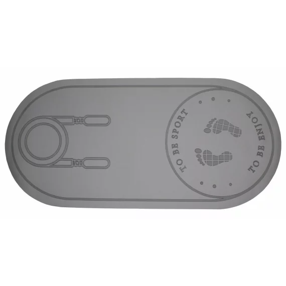 Saltea pentru sarit coarda Jumping Mat 140 cm TPE, gri