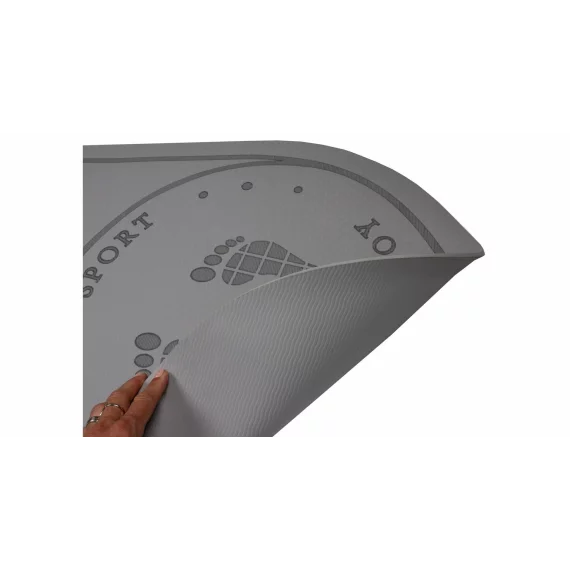 Saltea pentru sarit coarda Jumping Mat 140 cm TPE, gri