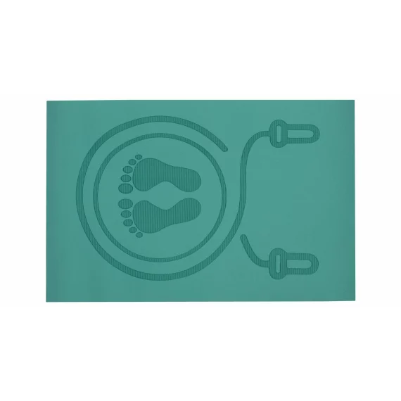 Saltea pentru sarit coarda Jumping Mat, 60 x 40 cm, verde
