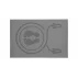 Saltea pentru sarit coarda Jumping Mat, 60 x 40 cm, gri