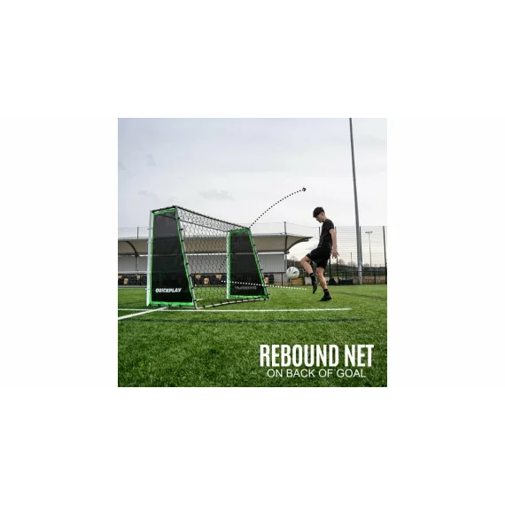 Poarta fotbal 3 in 1 Quickplay Tekkers GS Trainer cu panouri rebound, 210x150 cm