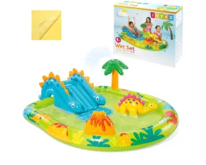 Loc de joaca tip piscina, Intex Dino 57166NP, dimensiune 191 x 152 x 58 cm