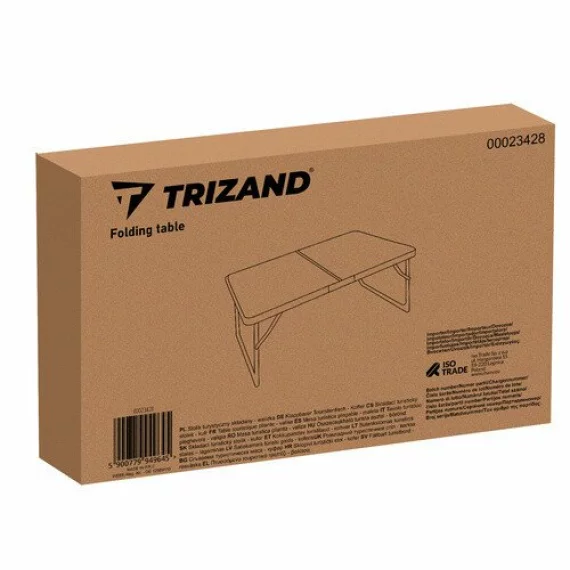 Masa pliabila pentru camping, Trizand Folding camping table, dimensiuni extinsa 60 x 40 x 26 cm