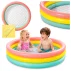 Piscina Gonflabila pentru Copii Intex 57412NP – 114 x 25 cm, Curcubeu, 3 Inele, 131 l