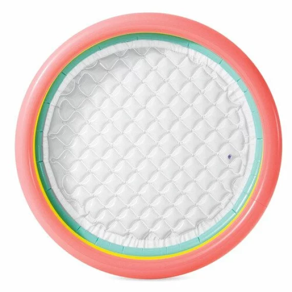 Piscina Gonflabila pentru Copii Intex 57412NP – 114 x 25 cm, Curcubeu, 3 Inele, 131 l