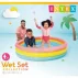 Piscina Gonflabila pentru Copii Intex 57412NP – 114 x 25 cm, Curcubeu, 3 Inele, 131 l