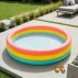 Piscina Gonflabila pentru Copii Intex 57412NP – 114 x 25 cm, Curcubeu, 3 Inele, 131 l