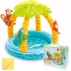 Piscina Gonflabila pentru Copii Intex Tropical Island 58417 – 102 x 86 cm, cu Acoperis Palmier si Jucarii Detasabile