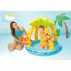 Piscina Gonflabila pentru Copii Intex Tropical Island 58417 – 102 x 86 cm, cu Acoperis Palmier si Jucarii Detasabile