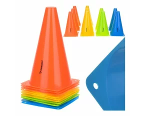 Set 10 conuri colorate, inaltime 23 cm, Trizand Training Cones