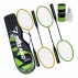 Set Badminton Trizand 8 Piese – 4 Rachete, 3 Fluturasi, Husa de Transport