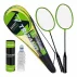 Set Badminton Trizand 9 Piese – 2 Rachete, 6 Fluturasi, Husa de Transport