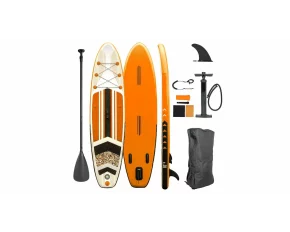 Placa stand up paddle, e4fun Allround Stand Up Paddle Board, dimensiuni 320 x 81 x 15 cm, portocaliu