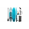 Placa stand up paddle, e4fun Allround Stand Up Paddle Board, dimensiuni 320 x 81 x 15 cm, turcoaz