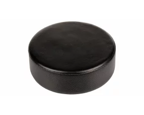 Puc de hochei din spuma pentru incepatori, Merco Foam Puck soft, negru