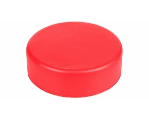 Puc de hochei din spuma pentru incepatori, Merco Foam Puck soft, rosu