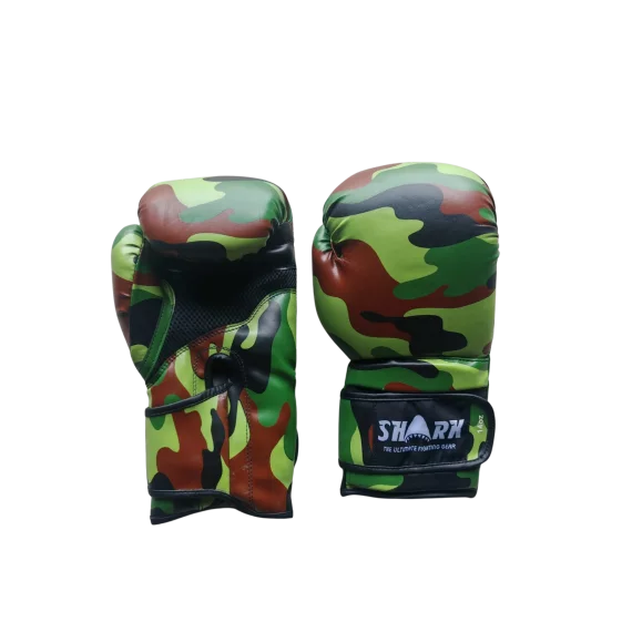 Manusi Box Shark Camo Verde 14oz - Manusi Box si MMA Camuflaj Militar Antrenament si Sparring