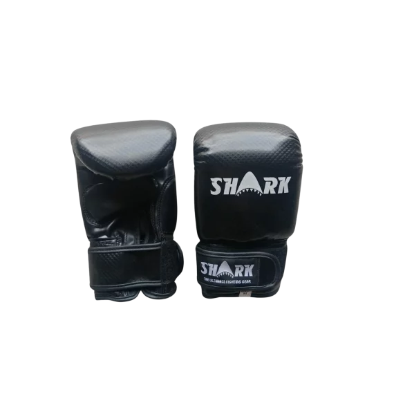 Manusi Sac Box Shark Negre Marime M - Manusi Bag Gloves pentru Sac de Box, Antrenament Box, Kickbox si MMA