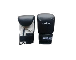 Manusi Sac Box Shark Negru cu Alb Marime L/XL - Manusi Bag Gloves pentru Sac de Box, Antrenament Box, Kickbox si MMA