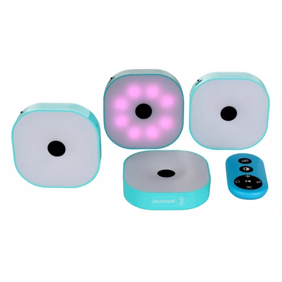 Set 4 lumini inteligente pentru antrenament agilitate, reflexe, viteze, ideal pentru sportivi, Merco Reaction Light 4